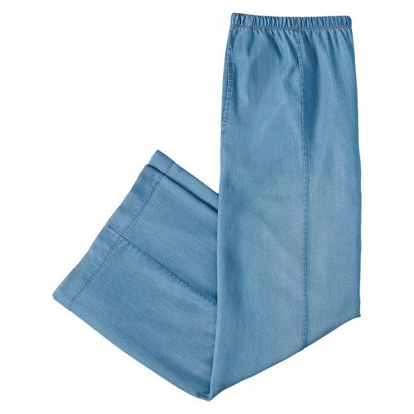Serra Chambray Light Wash Wide Leg Pant