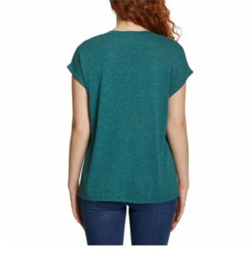 Jessica Simpson Heather Green V-Neck Tee XXL