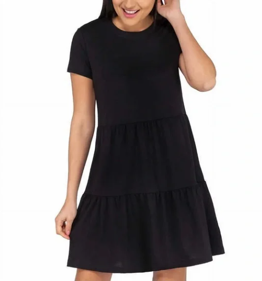 Tiered A-Line Mini Dress — Flowy & Fun