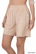 Cozy Comfy Terry Shorts with Pockets
