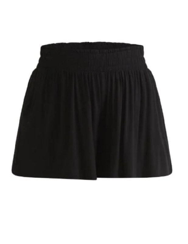 Terra & Sky Smocked Knit Shorts — Plus Size 2X